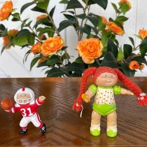 VTG 1984 OAA Inc Cabbage Patch Kids Mini Poseable PVC 3" & 2”Figure Mix Lot of 2